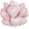 Palloncini Foil Cuore Rosa, 20 Pezzi Crema Rosa, per San Valentino, Nozze, Decorazione Festa di Compleanno