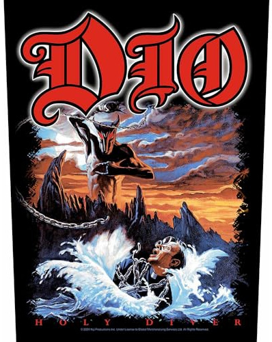 DIO RÜCKENAUFNÄHER BACKPATCH # 2 HOLY DIVER 36x29cm PATCH AUFNÄHER FLICKEN