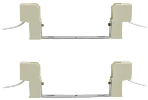 LEIBOCHAO Douille pour Lampe R7S 118mm Halogène et Ampoule LED R7S 2 Pièces, AC 100-240V, R7S J118 Linéaire Base Support Céramique, J118 Prise de Réglage Universelle Convertisseur de Support de Lampe