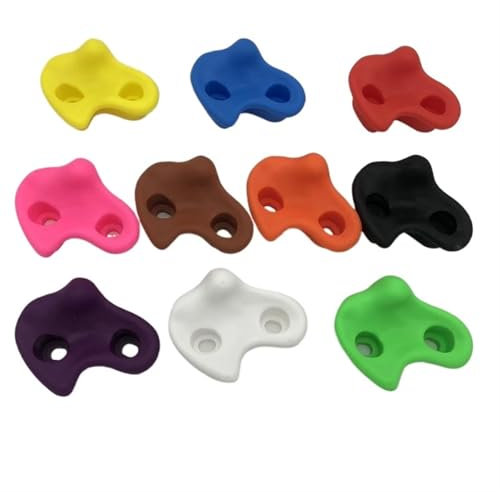 ZGXNYI Felsklettern Holds 10Pcs Bunte Klettern Hält Indoor Outdoor Spielplatz Bauen Holz Wand Klettern Steine ​​Spielzeug FüR Indoor Und Outdoor Kletterwand