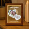 Transparent Gift Lámpara Personalizada con Foto, Ubicación y Texto. Regalos para Pareja, Novios. Regalos Originales Aniversario. Regalos Personalizados para San Valentín, Bodas. Lámparas Luz LED.