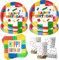 Partygeschirr Set,50 Stück Kindergeburtstag Geschirr Set,Partygeschirr Kindergeburtstag,Partygeschirr Geburtstag,Geburtstag Deko,Mit Teller Becher Servietten,Party Geschirr für 10 Gäste