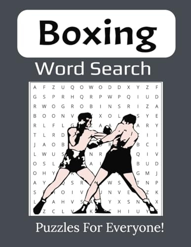 Boxing Large Print Word Search Puzzle: A Hard-Hitting Collection of Boxing-Themed Word Search Puzzles for Sports and Fight Fans | 8.5 x 11 inches, 112 pages |