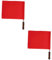 TOYANDONA 2 Pièces Drapeau Arbitre Acier Inoxydable pour Compétitions Signalisation Pratique avec Hampe Éponge et pour Football Rugby et Autres Sports