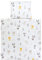 TupTam Unisex Baby Wiegenset 4-teilig Bettwäsche-Set: Bettdecke und Kopfkissen mit Bezug, Farbe: Wald/Fuchs/REH/Igel/Bärchen/Beige, Größe: 80x80 cm