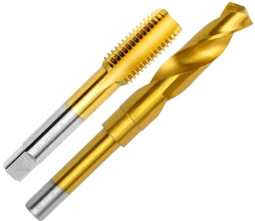 ASNOMY M20 x 2,5 Gewindeschneider und 17,5mm Bohrer Set,HSSG, Einschnittgewindebohrer Gewindebohrersatz, Gewindeschneiden, Gewindeschneidset