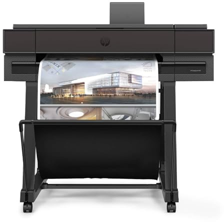 HP DesignJet T870 61 cm (AM0X9A), Großformatdrucker Plotter, A4–A1/D, bis zu 120 A1 Drucke/Std, WLAN, Ethernet, USB, 2400 x 1200 DPI, Flex Tech, 2 Jahre Garantie, Schwarz