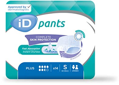iD Sensitive Pants Extra Plus Small for Discreet Protection | 1 Pack of 14
