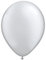 Folat Silberner Ballon Metallic 30cm - 10 Stück