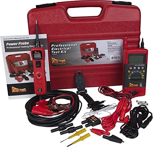 Power Probe PPROKIT01 Kit Comprobador de Circuitos Eléctricos para Automoción incluye Power Probe 3 y Multímetro PPDMM CAT.IV y Accesorios