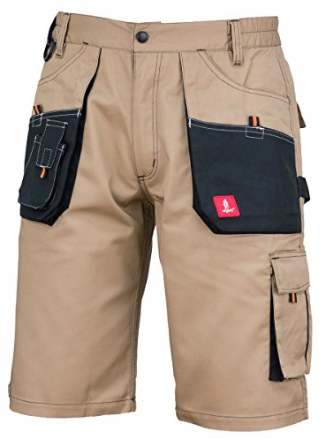 Urgent URG-C 50 Berfus Arbeit Kurz Hose Sommer, khaki/schwarz
