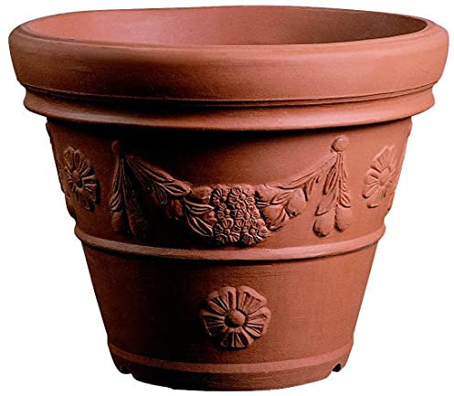 ELBI Conical Resin Vase with Festoon cm. 120 Terracotta -