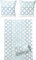 Dyckhoff Bettwäsche Weichfrottier blau-weiß Größe 1x 135x200 cm + 1x 80x80 cm