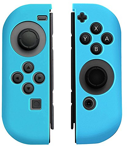 OSTENT Schutzhülle aus Silikon für Nintendo Switch Joy-Con Controller Farbe Blau