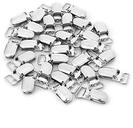 llwei258 30 Stücke Metall Schnuller Clips Für Baby Nette Säuglingsschnuller Verschlüsse Lustige Accessoires