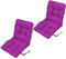 SuperKissen24. Stuhlkissen Sitzkissen und Rückenkissen für stühle - 2er Set 48x96 cm - Outdoor und Indoor - rosa