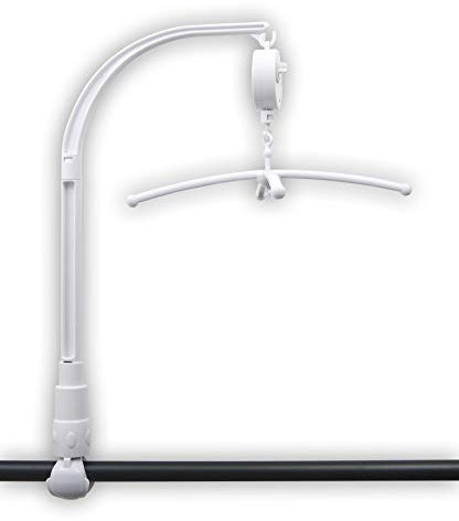 Niermann Standby 3493 Mobilehalter für Rundstab, mit Spieluhr, weiß, 200 g