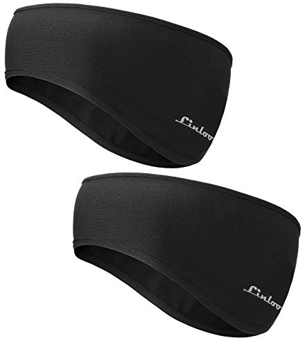 Winter Headband Ear Warmer for Men and Women -Warm Cozy Fleece Stretchy Ear Muff Cover for Outdoor Sports, Running, Hiking, Cycling, Tennis, Jogging 2 Black Colour 1
