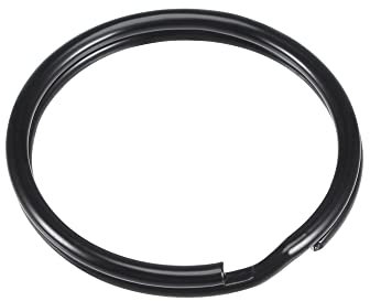 sourcing map Schlüsselring, 25 mm, offener Starthilfe, für Schlüsselband, Reißverschluss, Handtasche, elektrophoretisches Lackeisen, 10 Stück