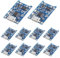 AOICRIE 10Pcs TP4056 Charging Module Battery Charging Board with Battery Protection 18650 BMS 5V Micro USB 1A 186 50 Charge Module (10pcs)
