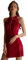 Temptshow Chemise de nuit sexy pour femme Cheongsam Chinois Cosplay Anime Lingerie Pyjamas, bordeaux, taille unique