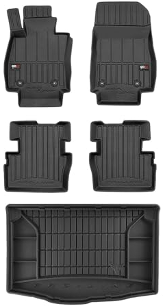 OMAC Fußmatten & Kofferraumwanne Set für Mazda 2 2014-2025 Gummi TPE Schwarz 5X
