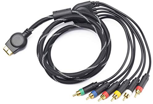 Gkhowiu Convient pour PS2/ Câble de composant 1,8 m Convient pour les accessoires de câble PS 2/3