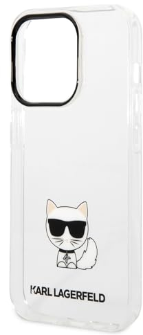 Karl Lagerfeld KLHCP14LCTTR hülle für iPhone 14 Pro 6,1 hardcase transparent Choupette Body