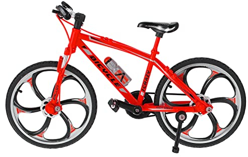 CLISPEED Mountainbike 1 Party Hause Training Spielzeug Mini Finger Ornament Geburtstag Tragbares Fahrrad Desktop Favors Fingertip Fahrräder Konkurrenzfähige Stütze Mini Spielzeug Finger BMX Bikes