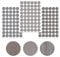 Screw Hole Stickers 3 Sheets 162 Pcs 21mm Self-Adhesive Cover Caps Screw Hole Stickers With Wood Texture Ugly Screw Hole Cover Stickers for Screw Caps Cover Wood Wardrobe Furniture Cabinet Multi-Gray