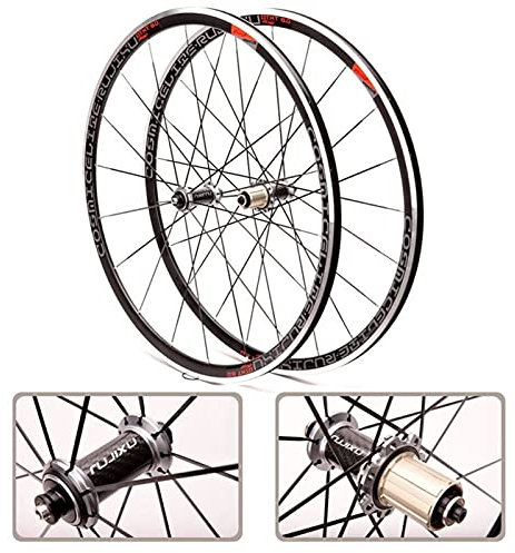 RUJIXU Rennrad Laufradsatz 700c 30mm Felge V/C-Bremse Schnelle Veröffentlichung Cruiser-Fahrradräder Für 7 8 9 10 11-Fach Kassette Nabe Aus Kohlefaser 1650g (Color : Silver hud, Size : 700C)