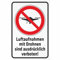 INDIGOS UG - Aluverbundplatte Schilder 3mm - Sicherheit - Luftaufnahmen mit Drohnen sind ausdrücklich verboten - 200x150 mm - Hotel, Firma, Schutz, KITA, Arzt, Praxis, Wohnung