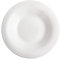 Tradineur - Plato hondo redondo Elba de vidrio opal, extra resistente, vajilla de cocina, apto para lavavajillas y microondas (Blanco, Ø 24 cm)
