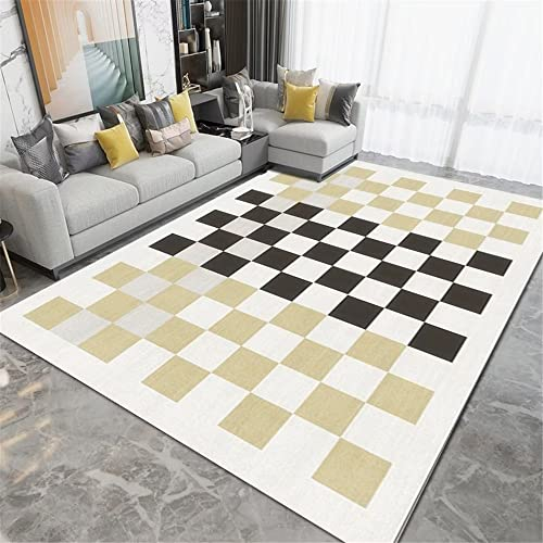 DJHWWD Autdoorteppich Teppich Vorzimmer Teppich Dekoration Grau Geometrisches Muster Teppich-Restaurant 80X120Cm Teppich Grau