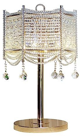 FAZRPIP Kristall-Tischlampe, Moderne Luxus-Schlafzimmer-Nachttischlampe, dekorative Kristalllampe, Hotel-Wohnzimmer, zeitgenössische Kristall-Nachtleselampe