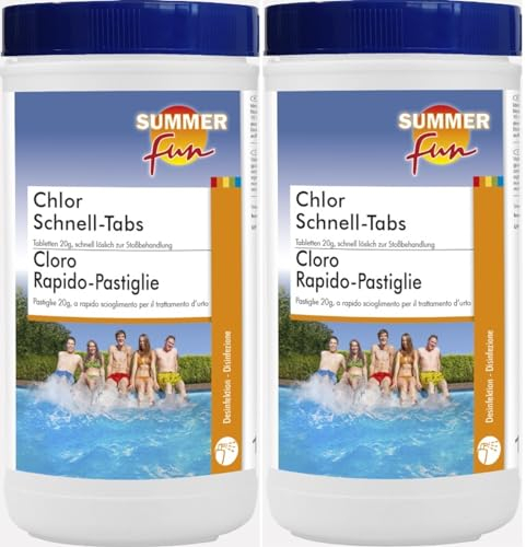 2 X 1kg Chlor-Schnell-Tabs