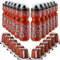 Hosuly Fußball-Wasserflaschen mit Kordelzug, 680 ml, 12 wiederverwendbare Kunststoff-Trinkflaschen, Trinkbecher, 12 Sport-Gymnastik-Geschenktüten für Partygeschenke, Braun, 24-teilig