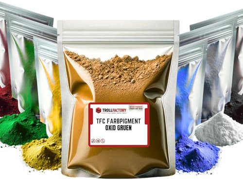 TFC Farbpigment Oxid Braun – Hochdeckendes Pigmentpulver für Reliefgießmassen wie Xyrarock, Gips, Epoxidharz und Beton, Matt, Lichtbeständig und Wetterfest I 500g