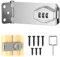 Türriegel Abschließbar 4 Zoll Überfalle Zahlenschloss, Schiebetür Schloss Türschloss Riegel Schrankschloss, Silver Metall Türriegel für Kleine Türen Schränke Scheunentür Outdoor Garage Garten