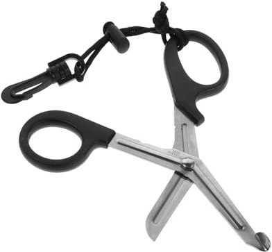 Happyyami Tauchschere Tauchschere Mehrzweck-angelschere Sicherheitsseil Aus Edelstahl Für Taucher