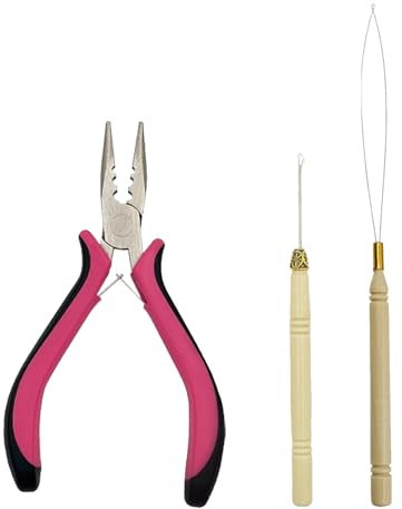 Katyjun 3 Stück Microring Extensions Zubehör, Extensions Zange