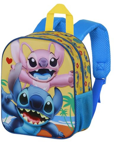 Disney Lilo und Stitch Ocean-Elite 3D Rucksack, Blau, 25 x 30 cm, Kapazität 7 L