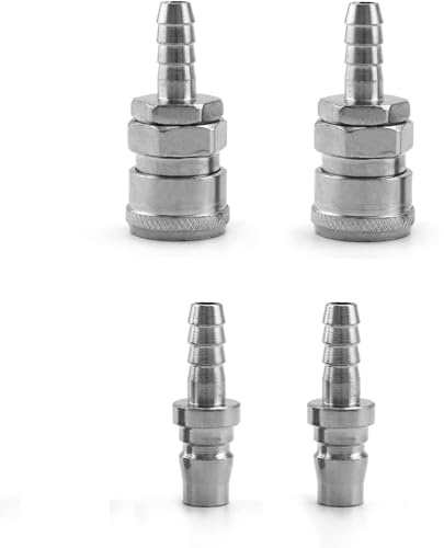 Conector de Aire Conector de Aire Conector,Enchufes Rápidos Aire Comprimido,5mm Acople Aire Comprimido Acople Rapido,para Mangueras de Compresor de Aire Neumático,4 Piezas