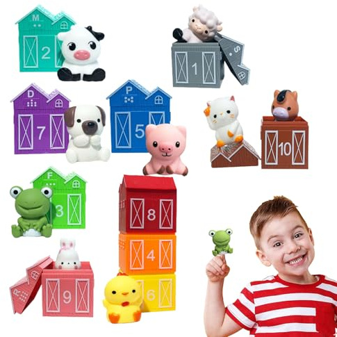 Kleine Fingerpuppen - Interaktives Weiches Pädagogisches Spielzeug - Handpuppen Tierarzt Spielzeug Für Mädchen - Für Kinder Geburtstag Weihnachten Neujahr Kindergarten Vorschule