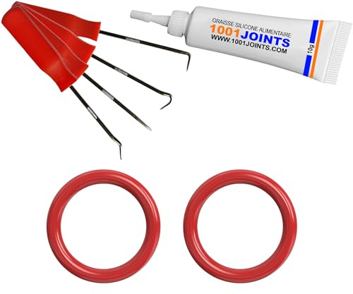 KIT 2 JOINTS 16MM ENTRETIEN CENTRALE VAPEUR BOUCHON RÉSERVOIR | FER A REPASSER REMPLACEMENT COMPATIBLE AVEC TEFAL LAURASTAR STEAMAX OPTIMI MAGIC ETC… (BROSSE) (CROCHET)