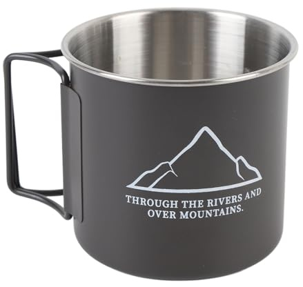 ZJchao Tasse à Boire de Camping, Tasse à café en Acier Inoxydable 304, de Camping en Plein Air de 300 Ml avec Portable pour le, la Randonnée, les Pique-niques