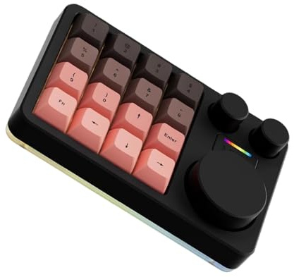 Tmboryuu Tastatur für und, einschließlich 16 Tasten, DREI Knöpfe, anpassbare Makros, die mehrere Makros unterstützen