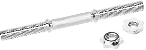 Bad Company Chrom Kurzhantelstange inkl. Sternverschlüssen 30/31 mm I 1 Stück - 35 cm
