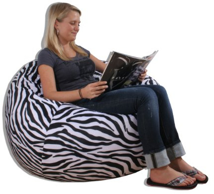 Kinzler K-11150/99 Sitzsack Zebra, 130 cm