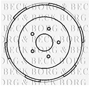 Borg & Beck BBR7186 Brake Drum To Fit Ford Transit (RWD) Single 00-